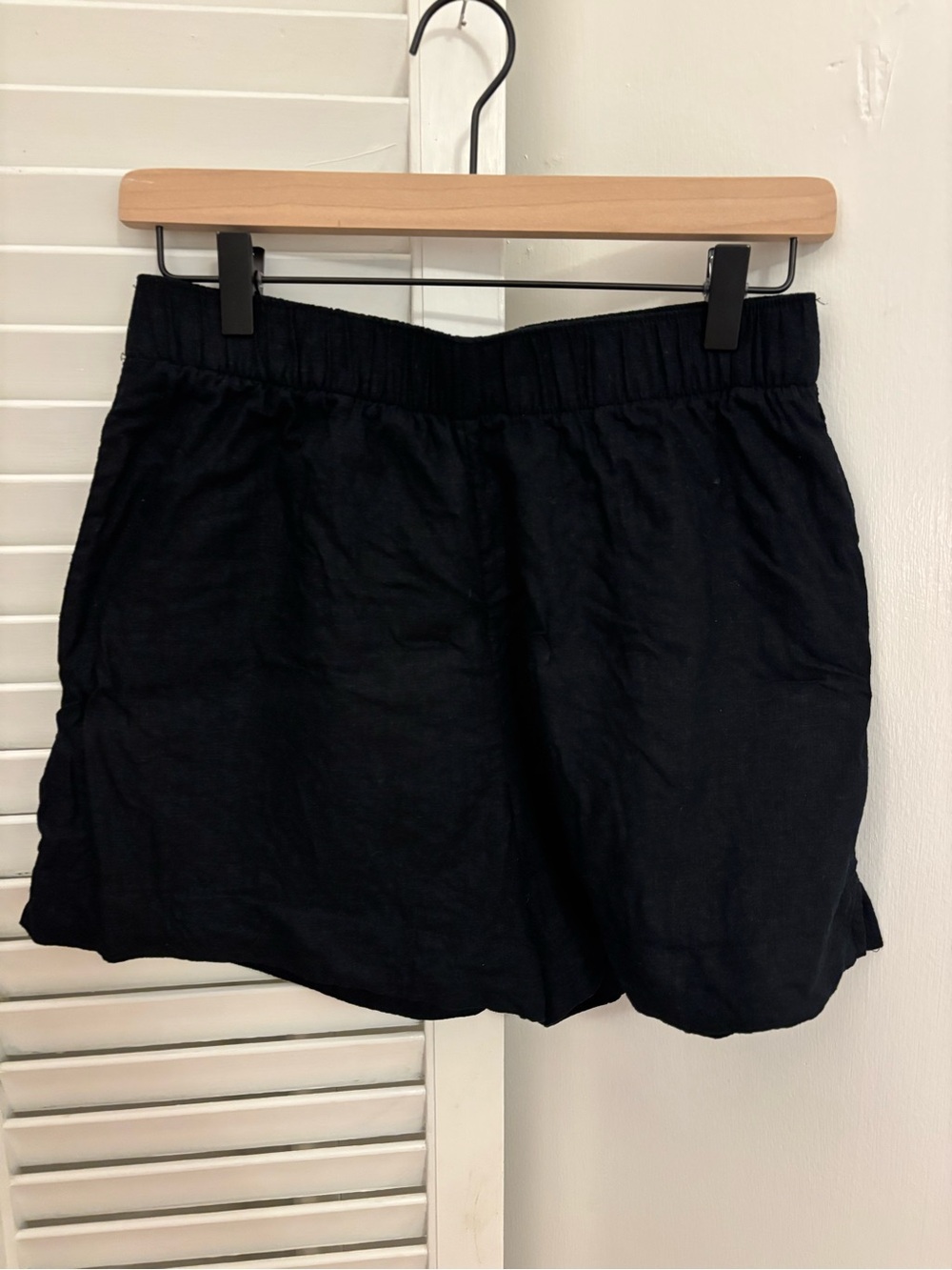 Abercrombie high rise linen shorts